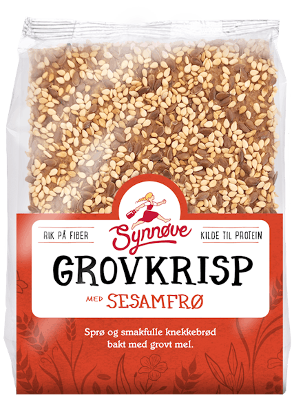 Grovkrisp med Sesamfrø og Linfrø