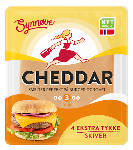 Synnøve Cheddar skivet