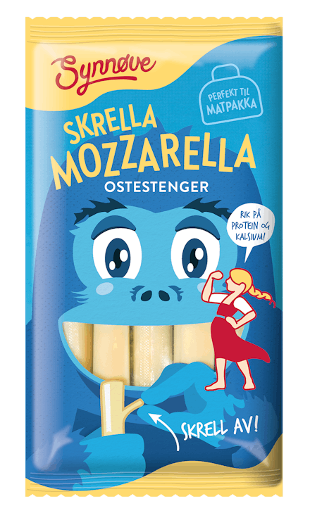 Skrella Mozzarella Ostestrenger