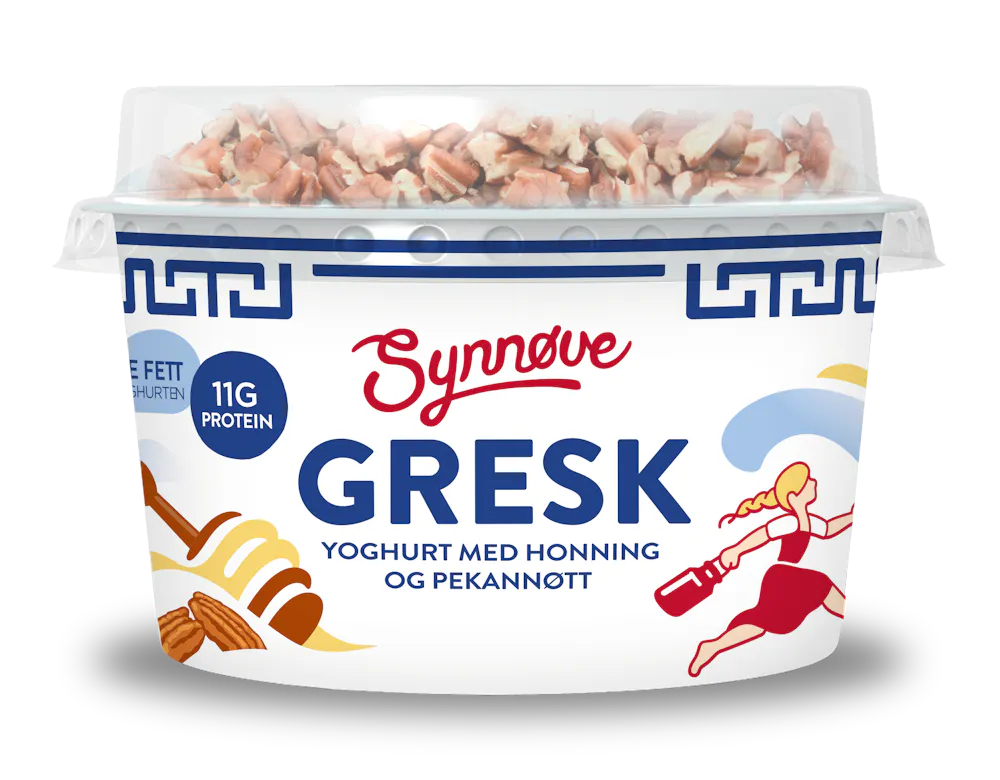Gresk Yoghurt Med Pekann tter Og Honning Synn ve Finden