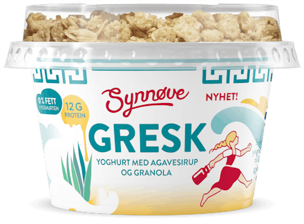 Gresk yoghurt med Agavesirup og Granola