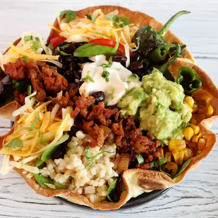 Loaded taco bowl