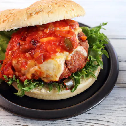 Super cheesy tex-mex burger