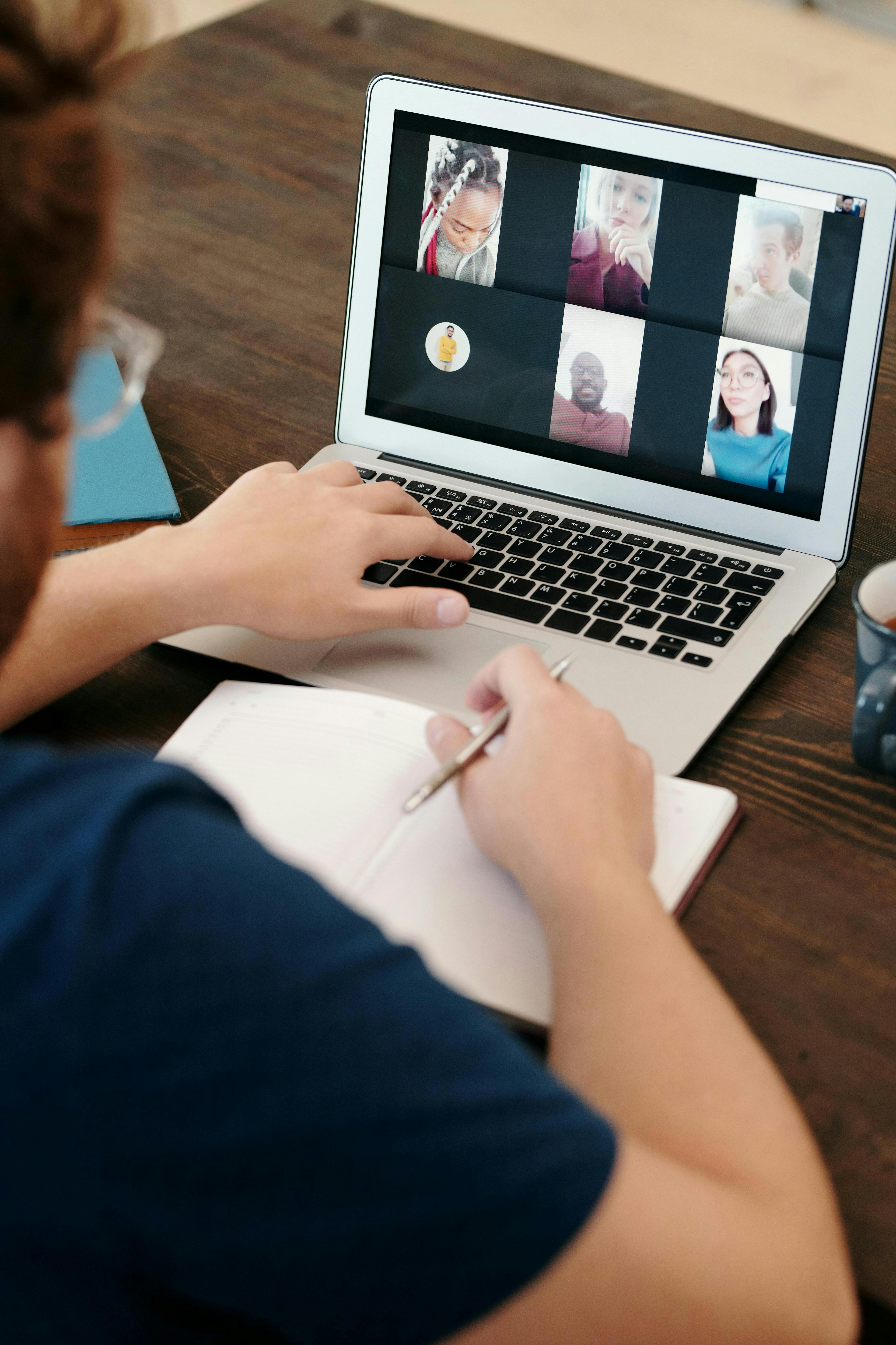 Image of man on laptop