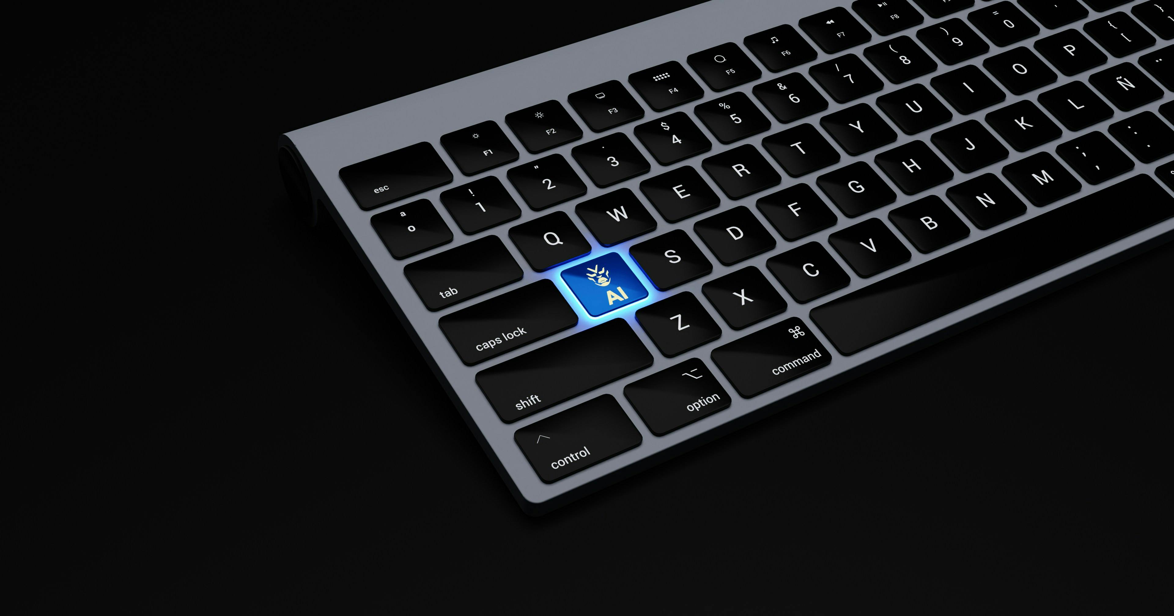 AI key on keyboard