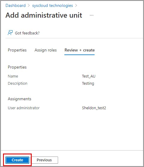 add administrative unit