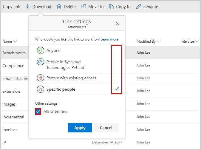 How Can I Share Onedrive Files and Folders- step 8