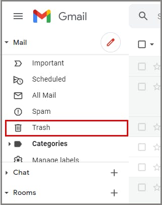 how to recover deleted trash emails