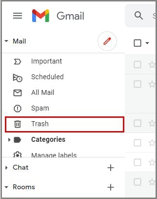 How to Recover Deleted emails- Trash folder