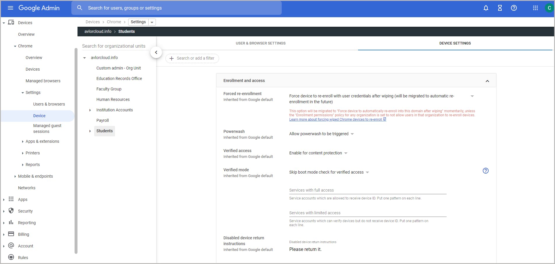 Google Admin - Roblox