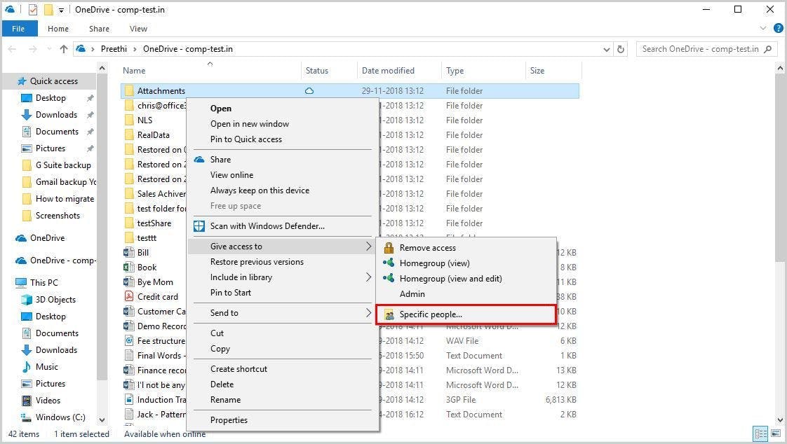 How Can I Create a Shared Folder in OneDrive- step 3