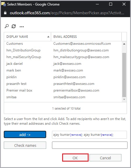 Microsoft admin center settings