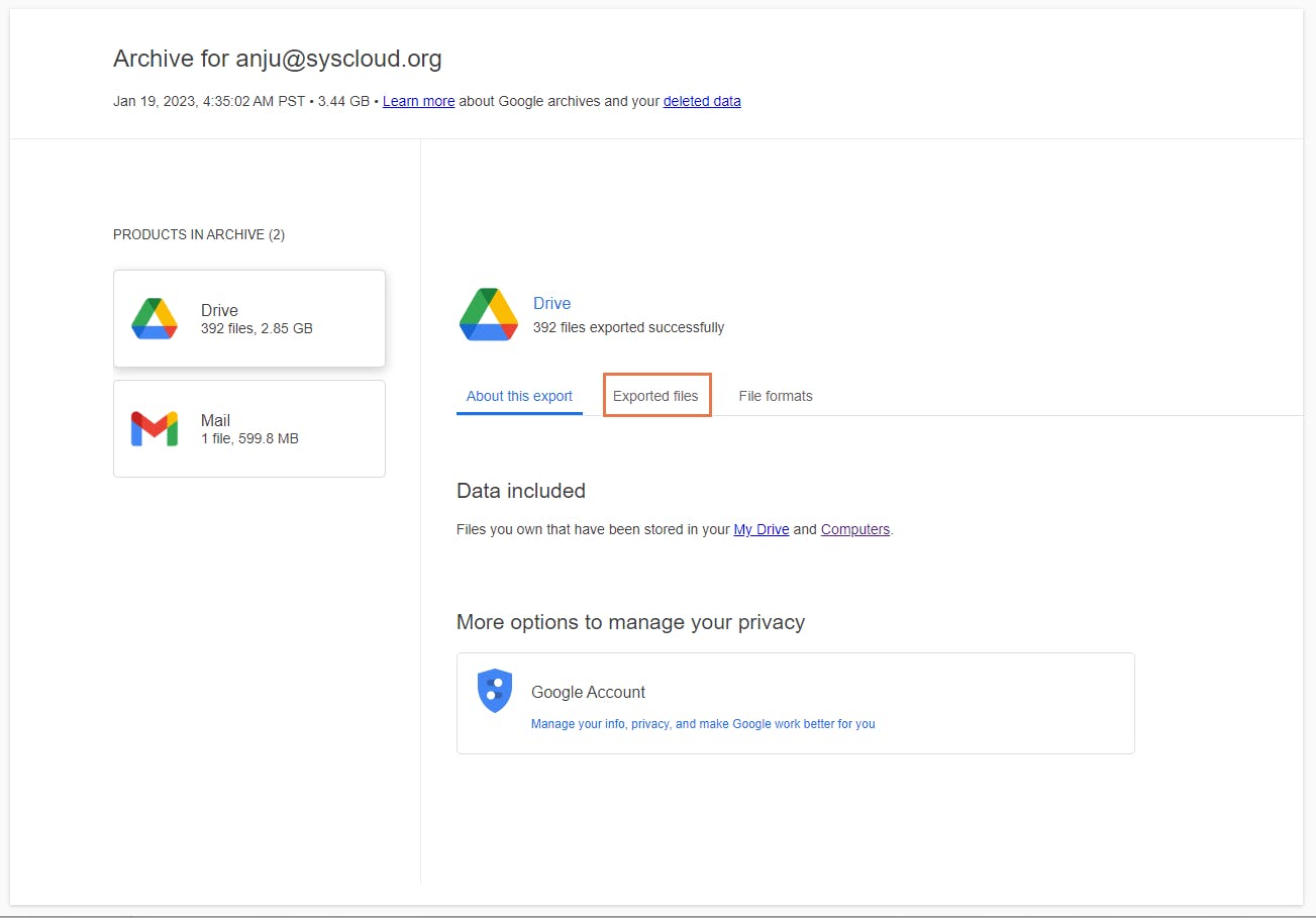 how to use google takeout 