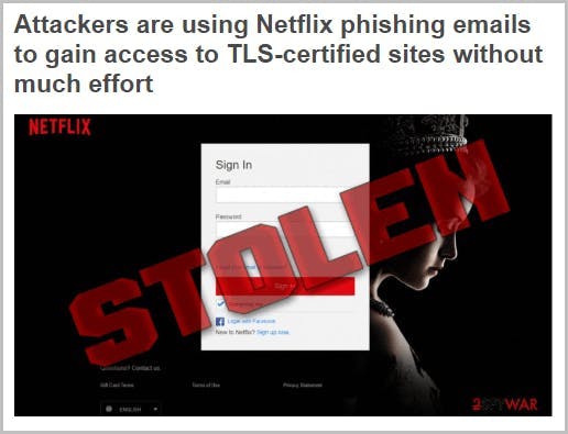 Netflix scam