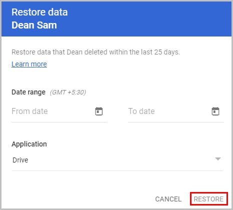 How Can a G Suite Administrator Recover Permanently Deleted Files from Google Drive