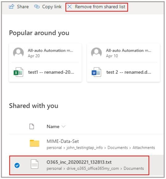 How Can I Remove a File from the Shared Folder- step 4