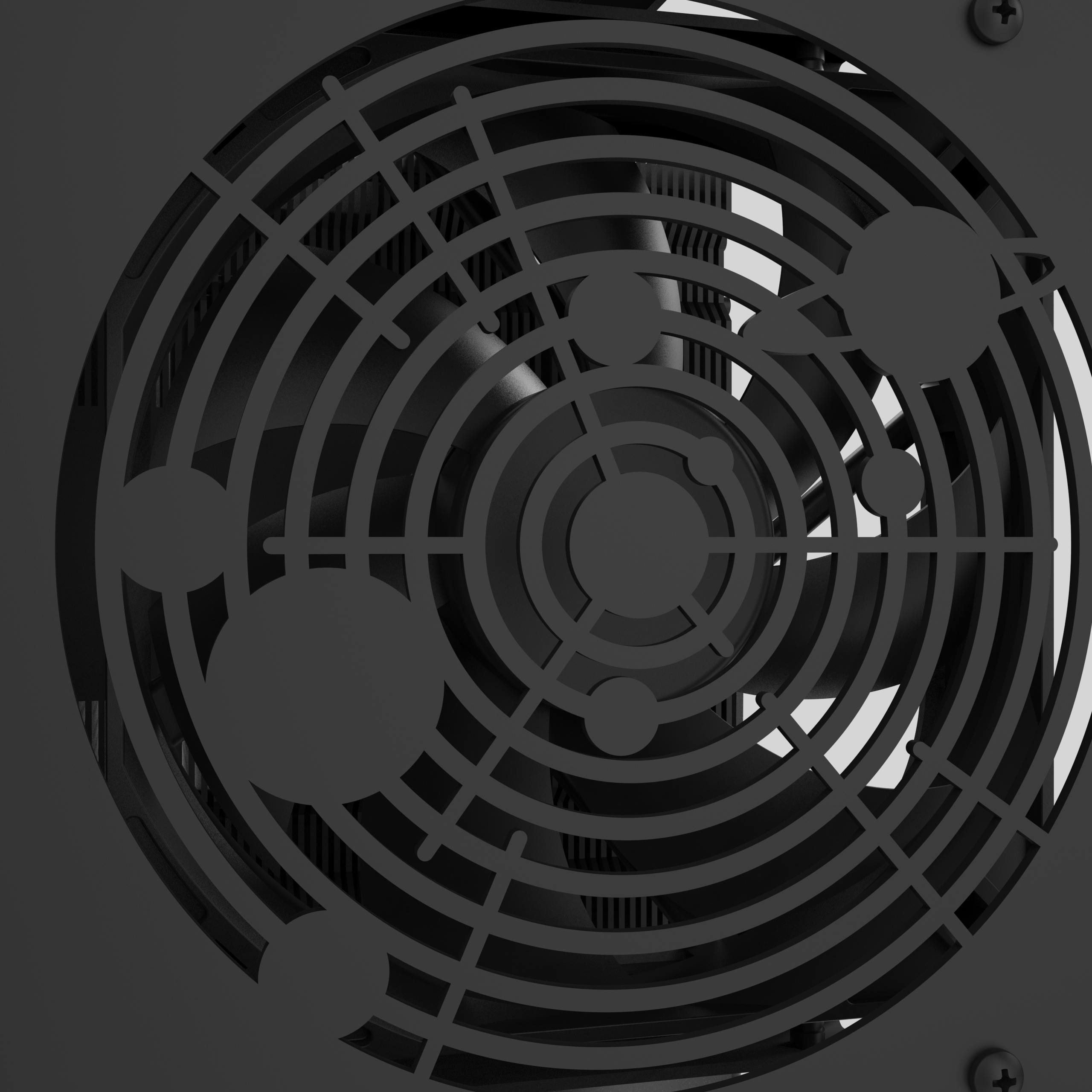 Detail of the machine exterior showing the UNIX Epoch exhaust vent.