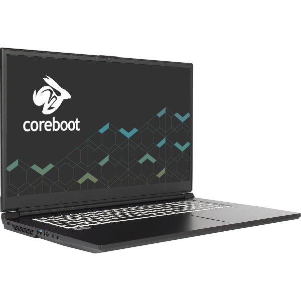 Gazelle laptop quarter turned right with coreboot 