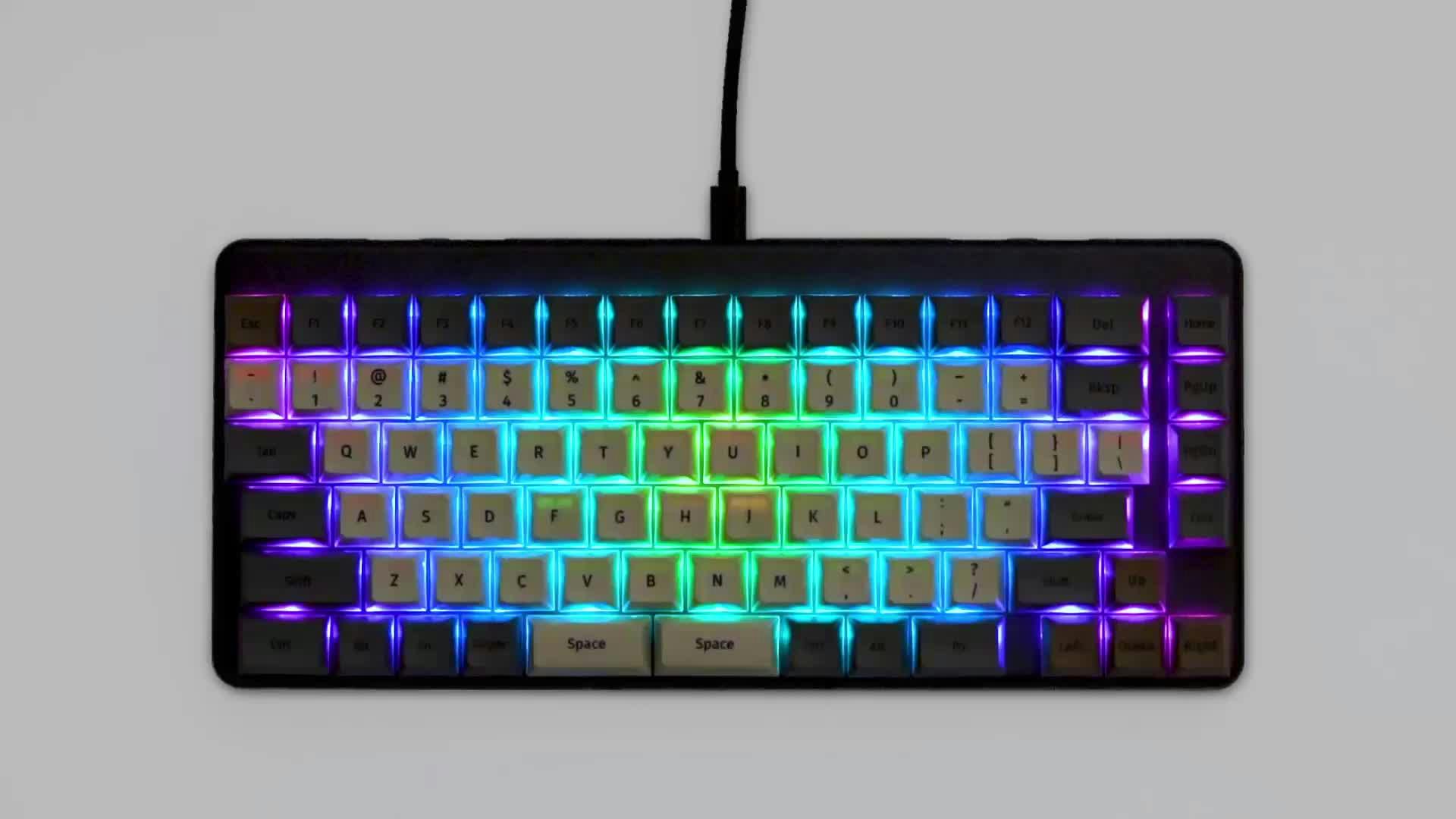 The Launch keyboard with the Event Horizon LED pattern.
