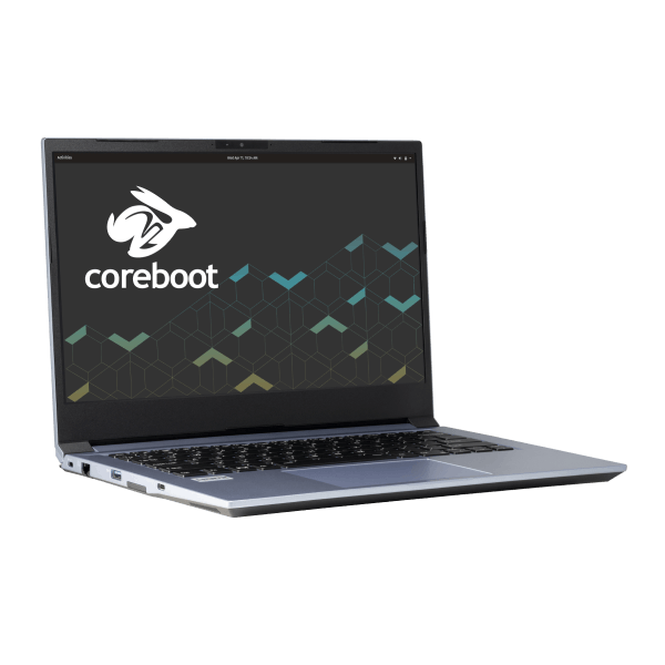 Galago Pro laptop quarter turned right with coreboot 