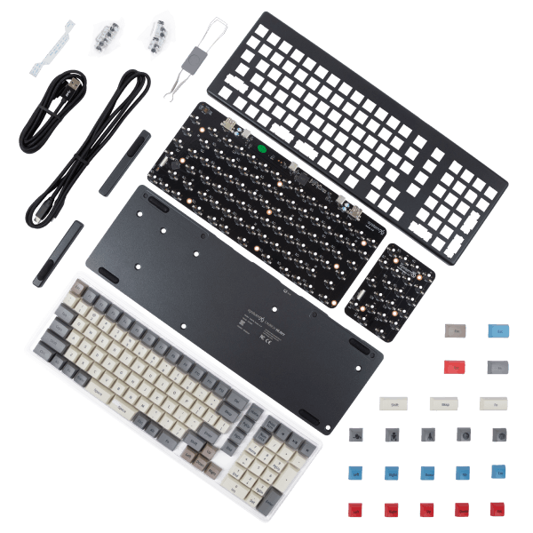 Launch Heavy Kit. Includes aluminum shell, keycaps, and custom PCB