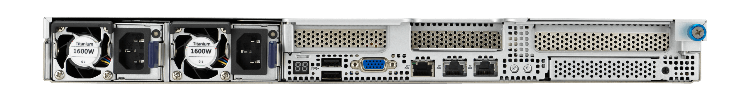 Back ports of Eland 1U R3 and R4 server