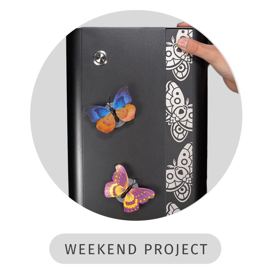 Thelio with custom moth accent