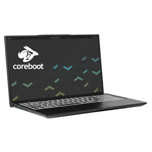 Darter Pro laptop quarter-turned right with coreboot