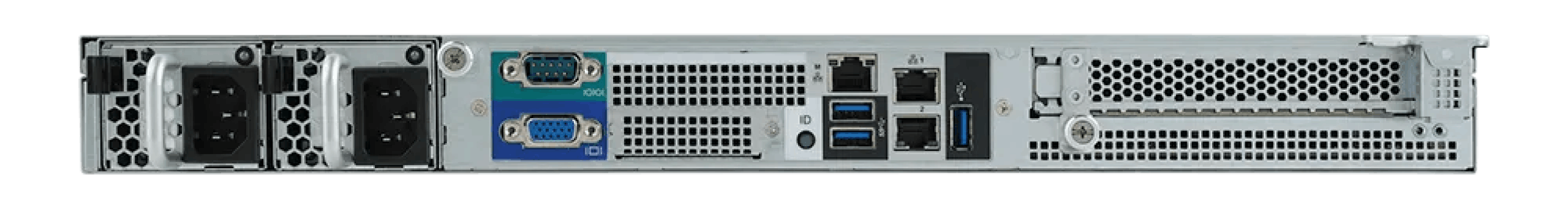 Back ports of the Eland 1U server