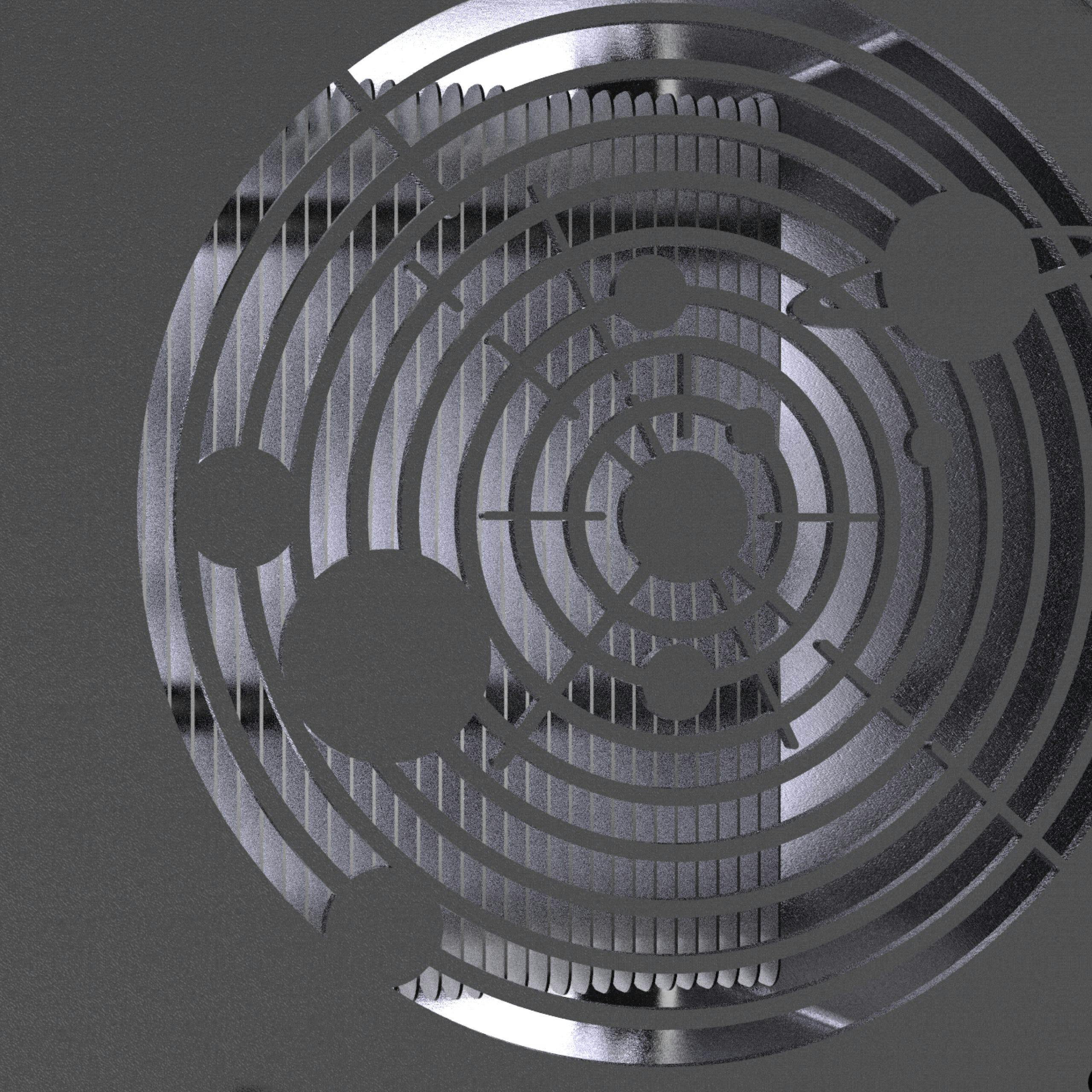 Detail of the machine exterior showing the UNIX Epoch exhaust vent.