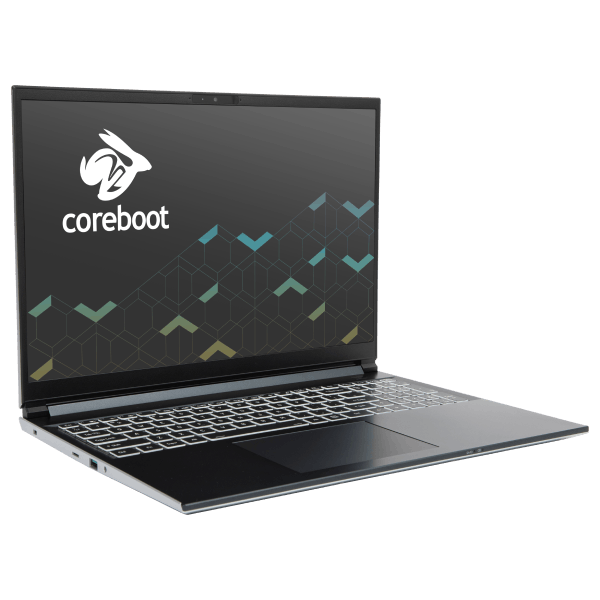 Darter Pro laptop quarter-turned right with coreboot  