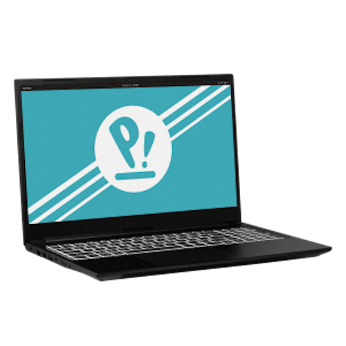 The Pangolin laptop opened with the default Pop!_OS background.
