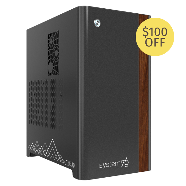 Thelio Mega quarter-turned right with $100 off