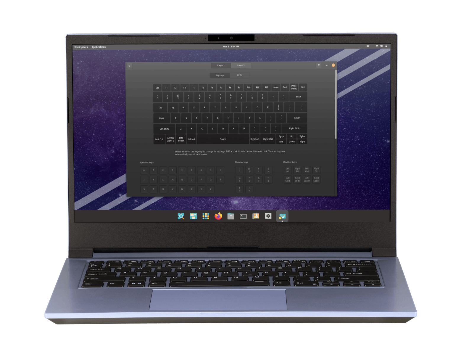 Laptop keyboard configurator places control back into your hands.