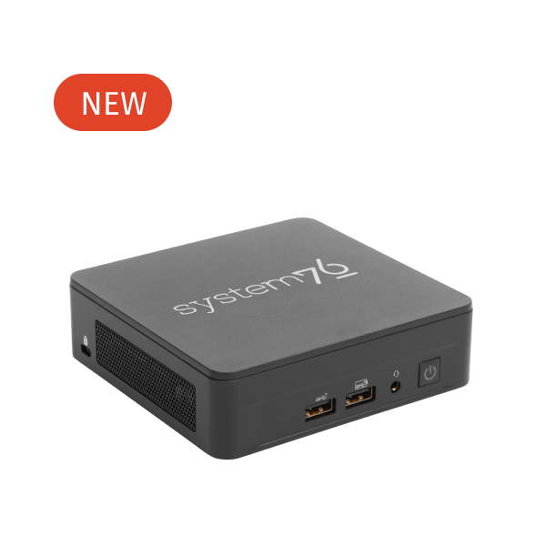 Meerkat quarter-turned to the right with 14th Gen Intel and red tag that reads "new"