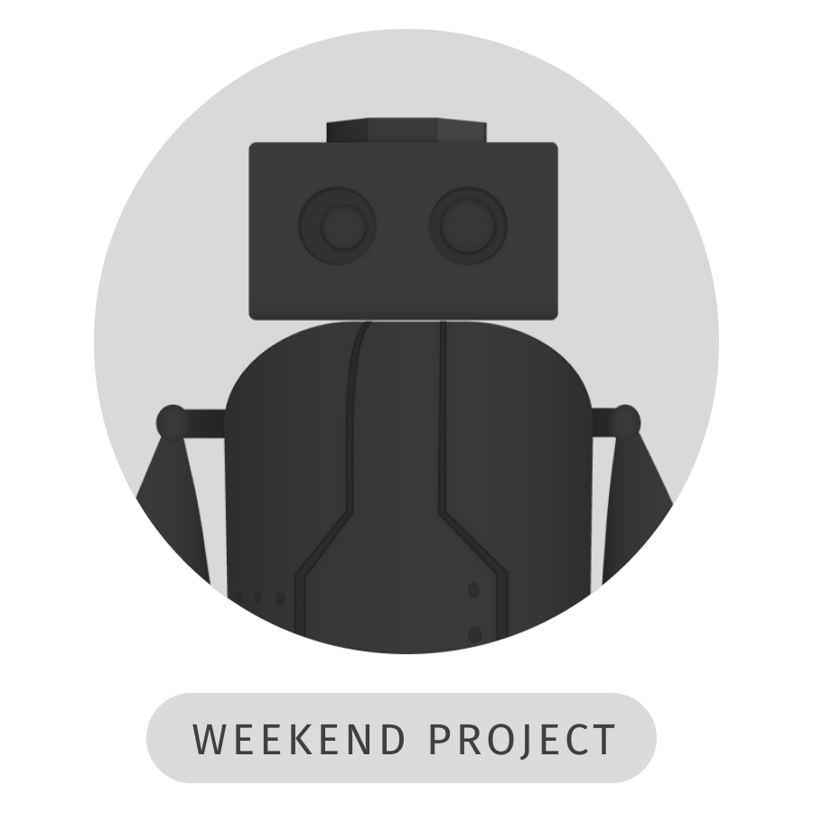 An illustrated 3D printed robot