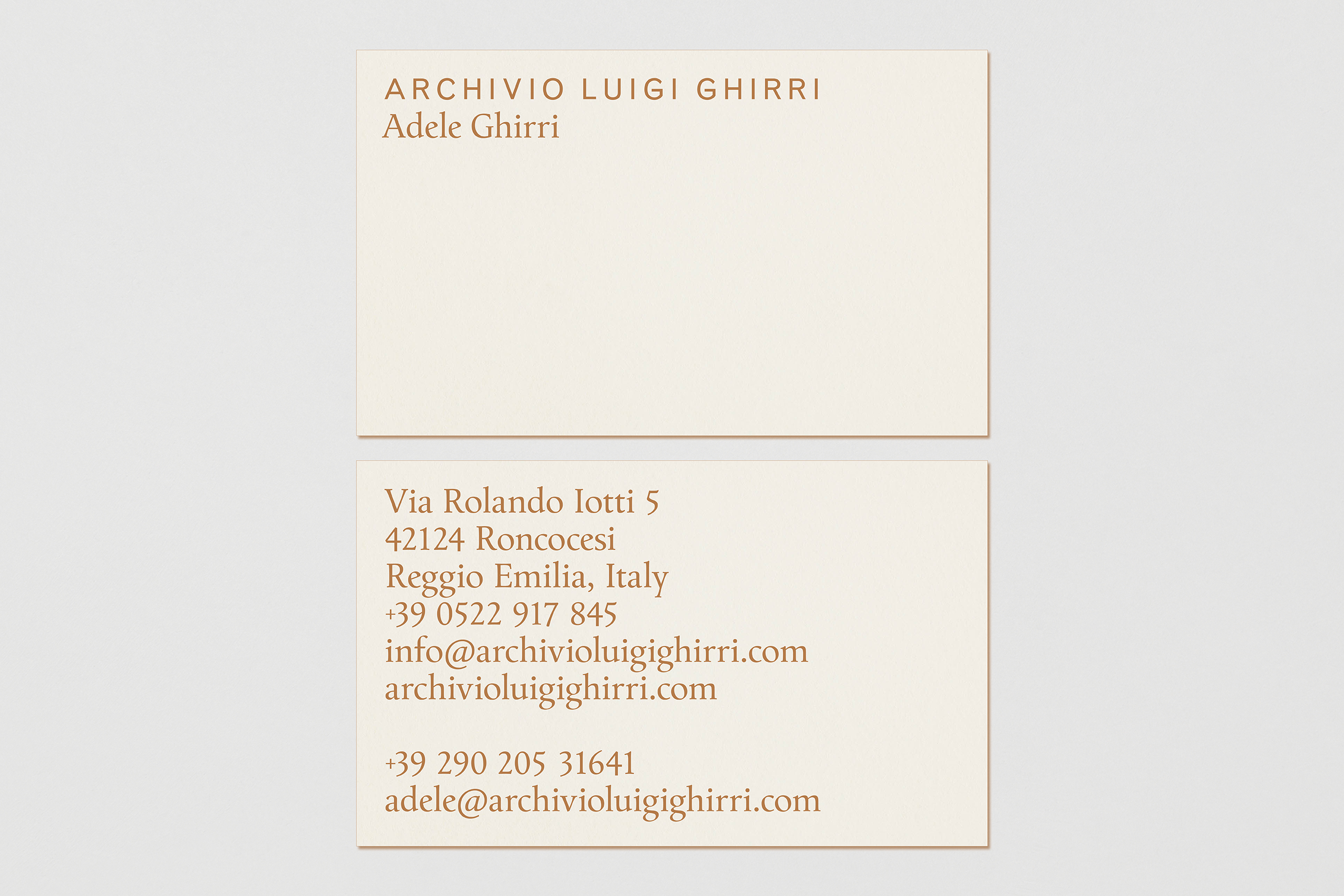 Archivio Luigi Ghirri Work Systems Studio