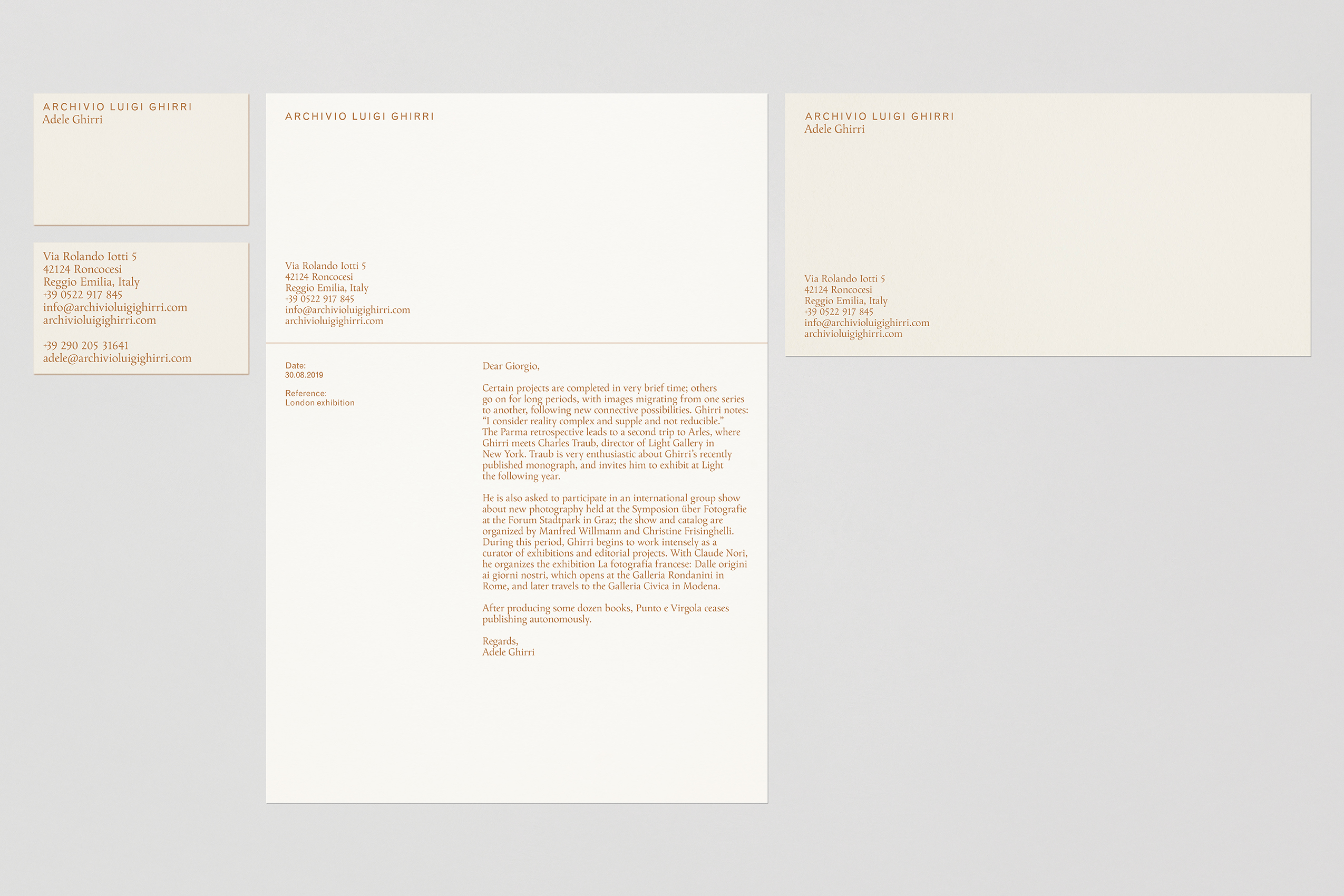 Archivio Luigi Ghirri Work Systems Studio