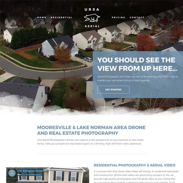 Portfolio Screenshot 1 for Ursa Aerial Photography