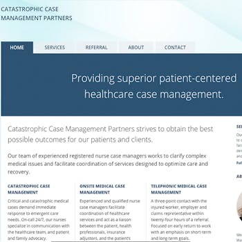 Portfolio Screenshot for Catastrophic Case Management Partners