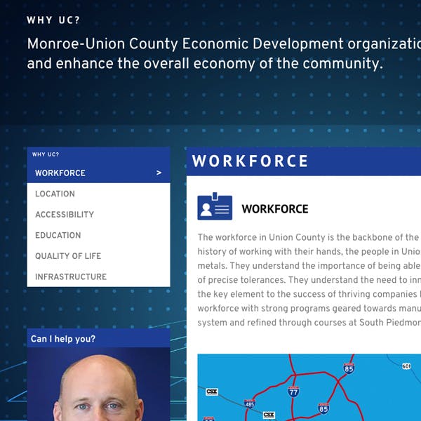 Portfolio Screenshot 2 for Monroe Union County Economic Development