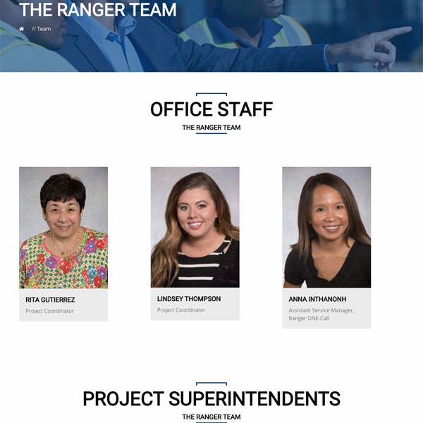 Portfolio Screenshot 2 for Ranger Construction