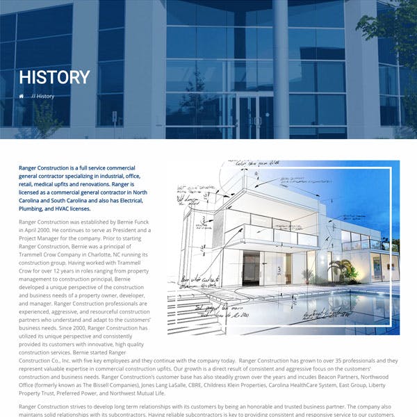 Portfolio Screenshot 4 for Ranger Construction