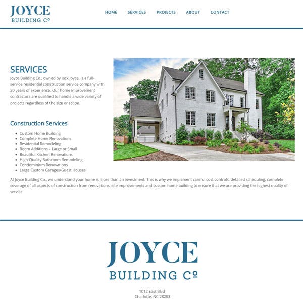 Portfolio Screenshot 4 for Joyce Building Co
