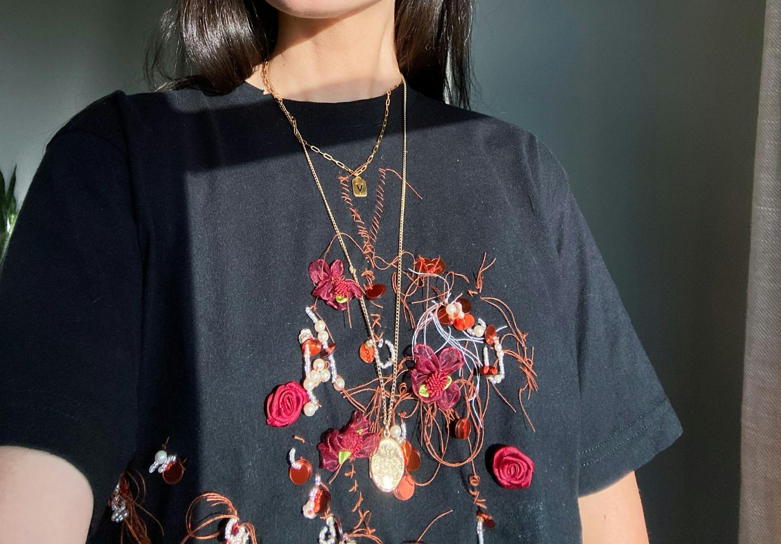 Upcycled American Apparel T-shirt from Kantamanto Market