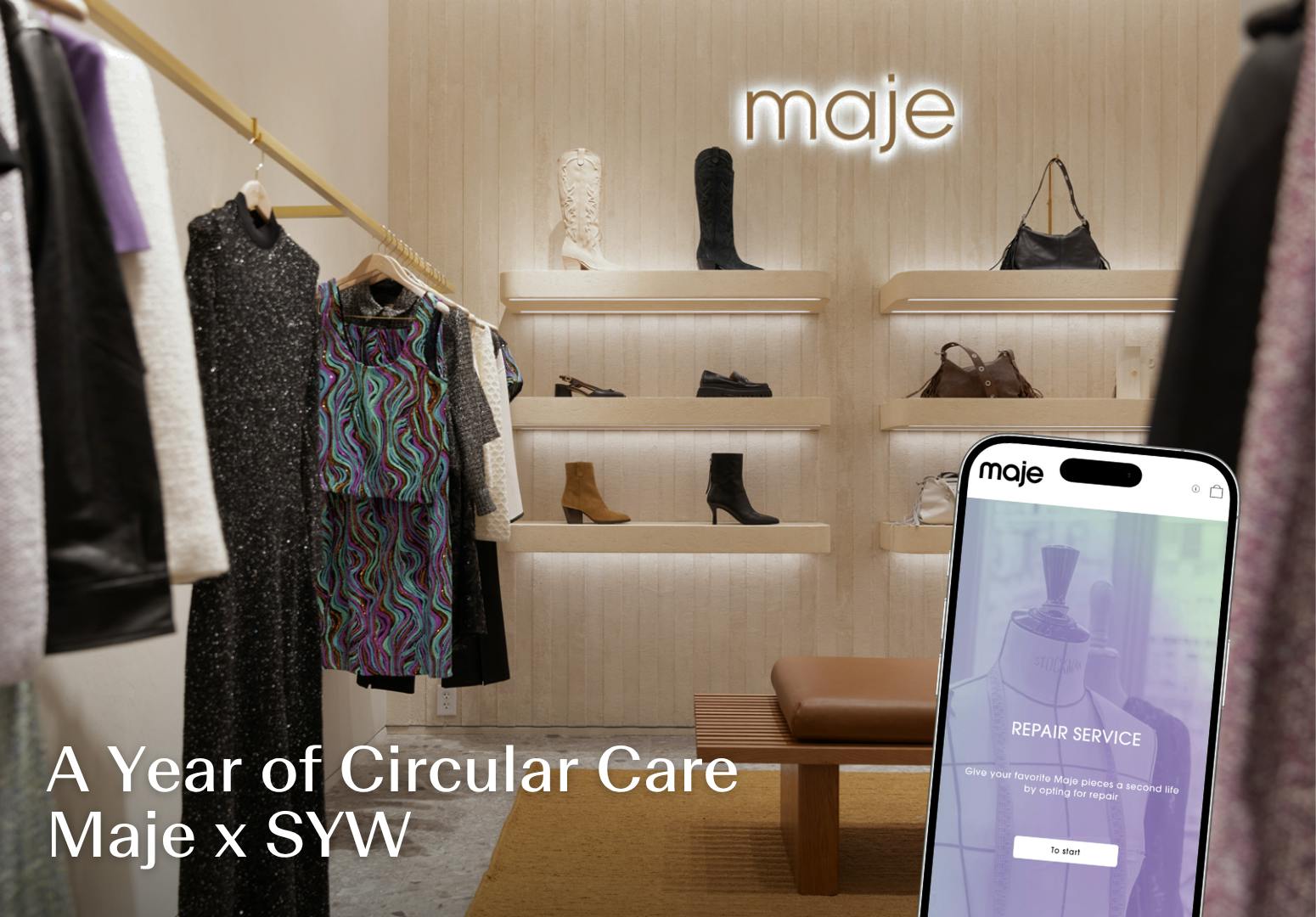 Celebrating One Year of Maje and Save Your Wardrobe’s Repair Partnership