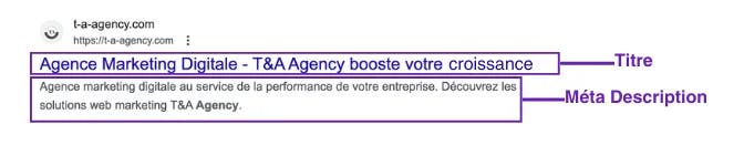balise title et metadescription google