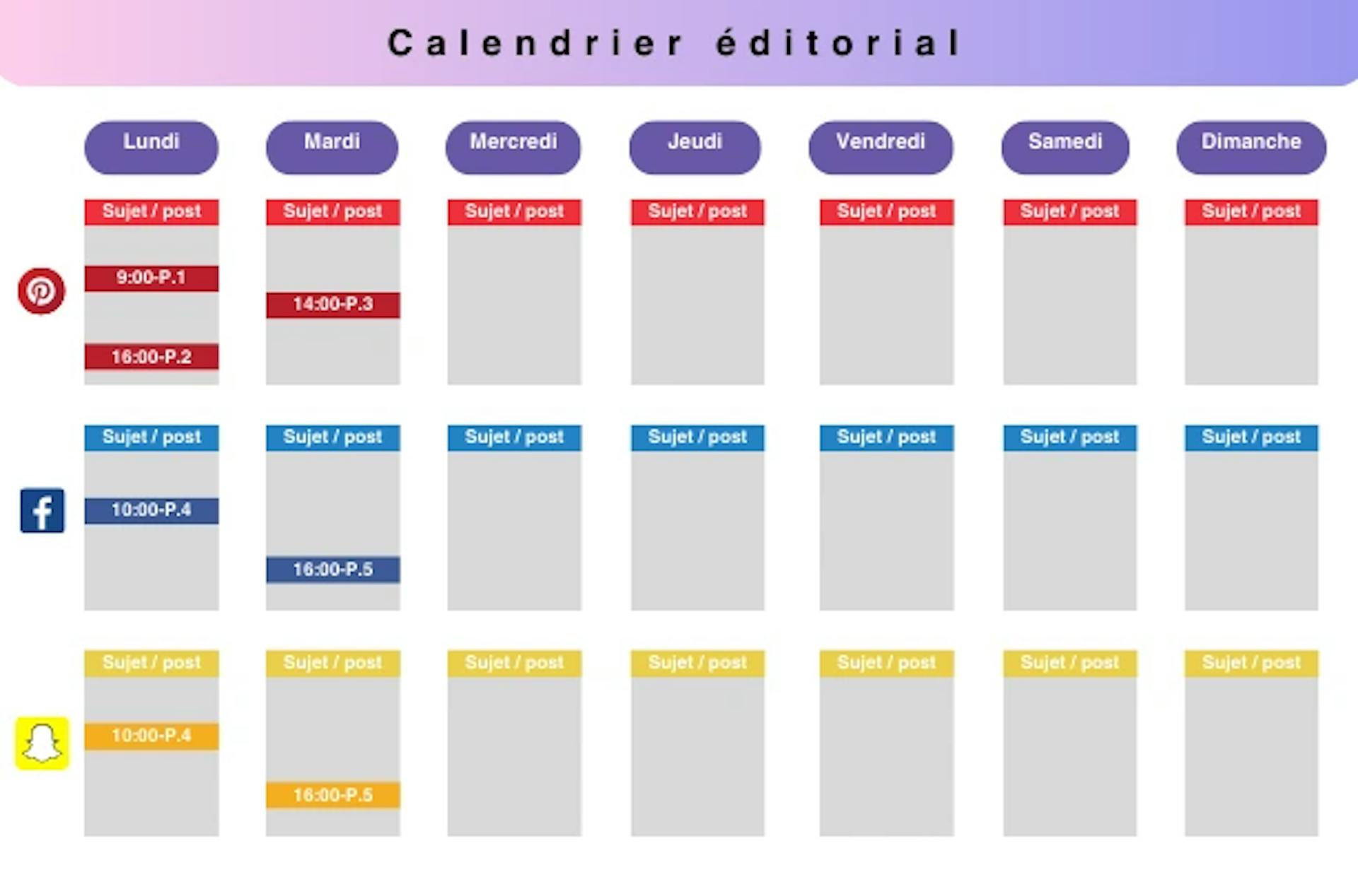 Exemple calandrier editorial