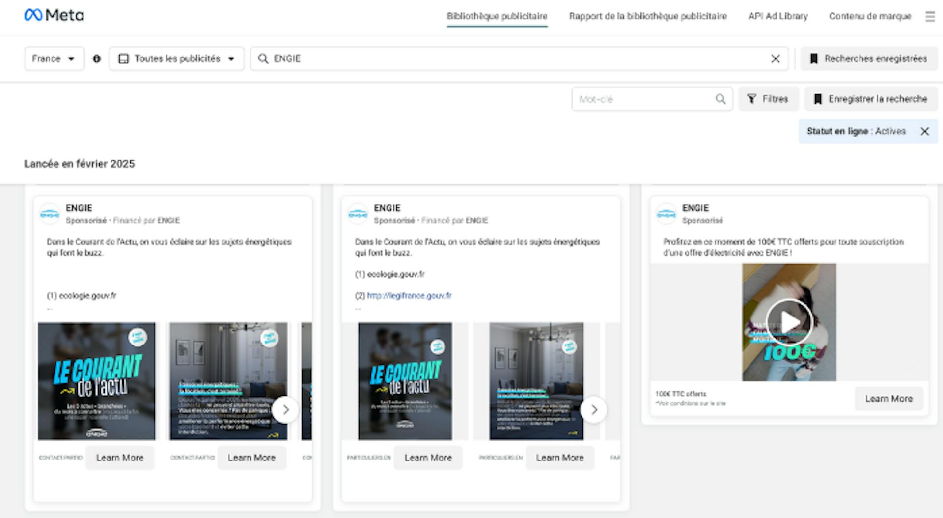bibliotheque publicitaire facebook library