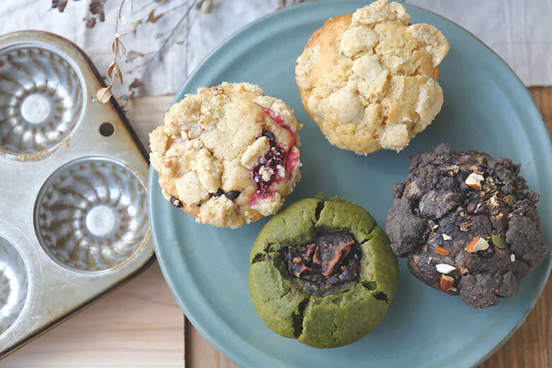 Soysoy ソイソイ Sweets Shop Cafe 本部町 老舗豆腐店の豆乳とおからで作る おいしくてヘルシーなマフィン 沖楽